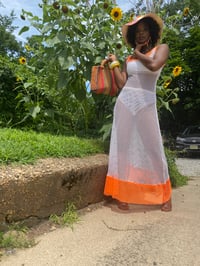 Image 2 of Contrast Maxi Net Coverup