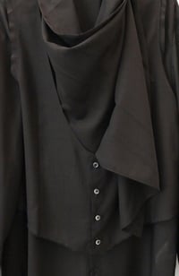 Image 2 of Dark Brown Drape Wool Shirt
