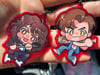 Stranger Things Steve & Eddie Translucent Red Keychain