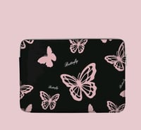 14 Inch Butterfly Print Laptop Bag