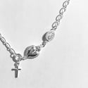 Silver Virgin Mary Necklace