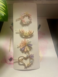 Image 2 of Rhinestone Hair Clip Set 