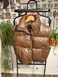 Image 1 of Faux leather vest 