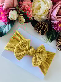 Mustard cable headwrap 