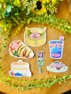 Kirby Foodie Stickers