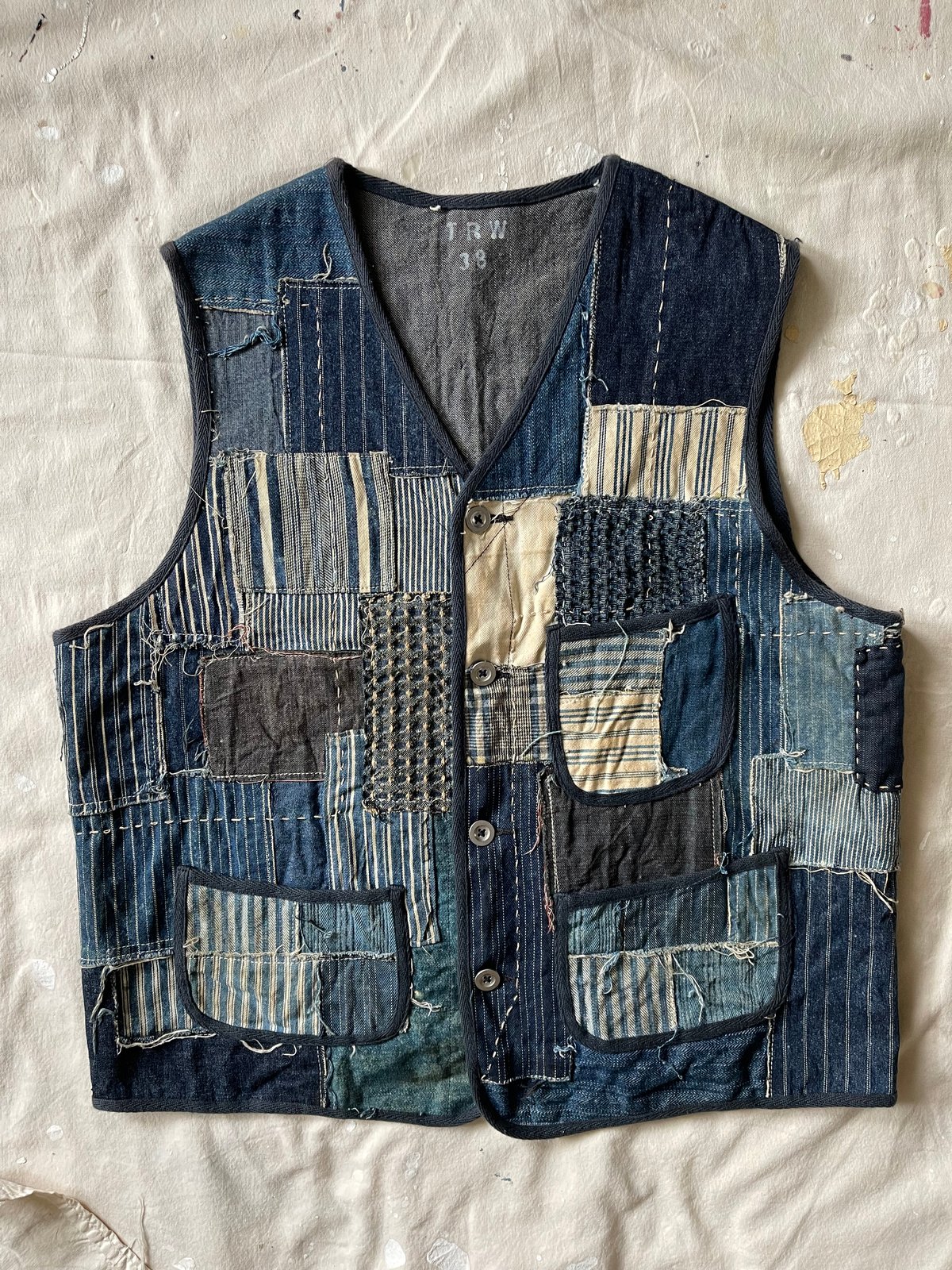 Patchwork vest | Scarf Brothers