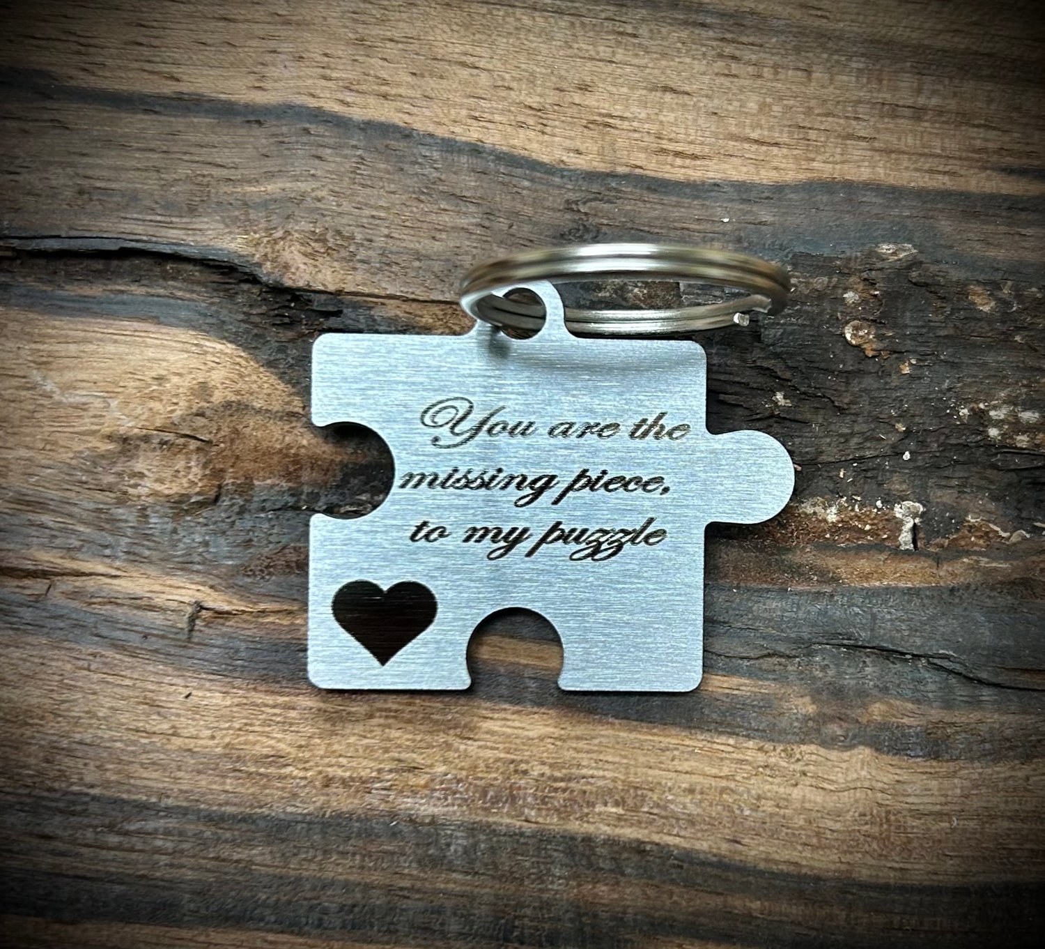 Limited puzzle piece keychain for Vday