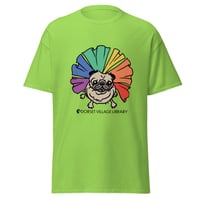 Image 3 of ADULT TEE- Rainbow Anouk Pug