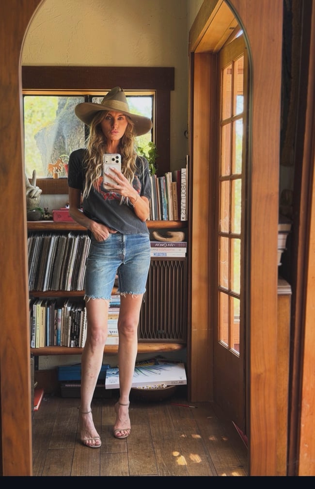 late 60s Levi's best patina cut offs 