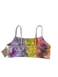 Image 3 of L (38) Cotton-Blend Strappy Bralette in Sno-Cone Ice Dye