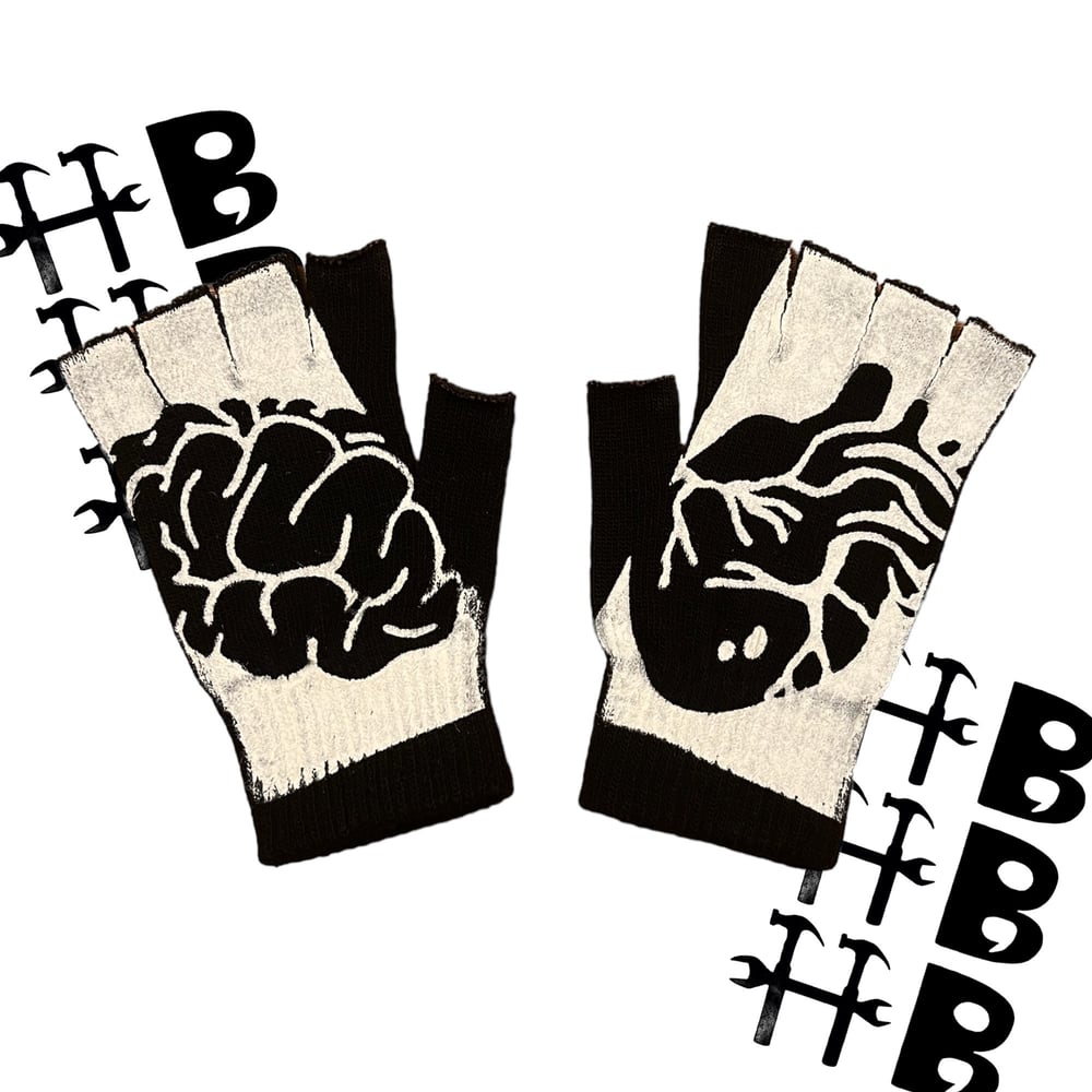 UNIVERSITY GLOVES - B&W FINGERLESS