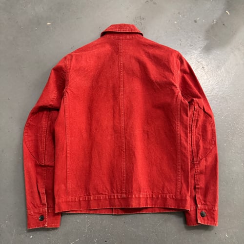 Image of  SS 2019 Stone Island Panama Placcato Denim Jacket, Size Small