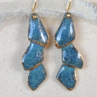Pendientes Bego en verde y oro 