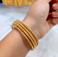Image 1 of 4 Pieces Gold Plated Bangles Set_GPB_1221
