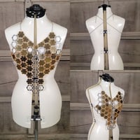 Image 5 of HEXAD top (Gold and Silver)