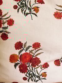 Image 2 of Cotton/Linen Marigold Cushion Cover 