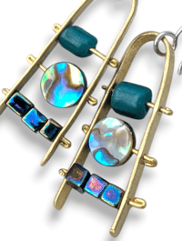 Image 2 of Abacus earrings- 3 tier