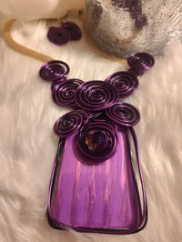 Image 1 of PURPLE REIGN NECKLACE SET