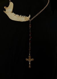 “From the Mouth of God” Asymmetrical Jaw Bone Choker (Large) 