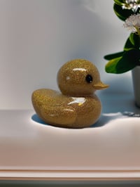 Image 4 of Set of 3 Resin Art OlllllO Ducks Ceramic Coated with Ducking Cards 'The Banshee'