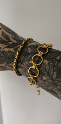 Image 2 of Gold Rope Chain Bracelet