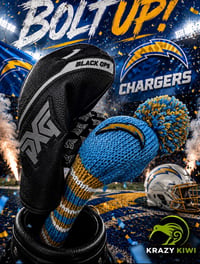 Image 3 of Los Angeles Chargers football custom Golf Club Cover hand knit logo NFL fan  gift-6a1afa28