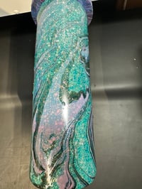 30oz duo teal glitter