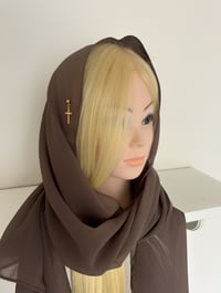 Image 1 of Holy Cross Veil (Brown)