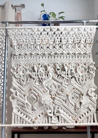 Image 1 of Scattered Leaves Macrame Wall Hanging