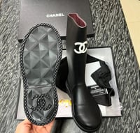 Image 1 of VARSITY BLACK BOOTS