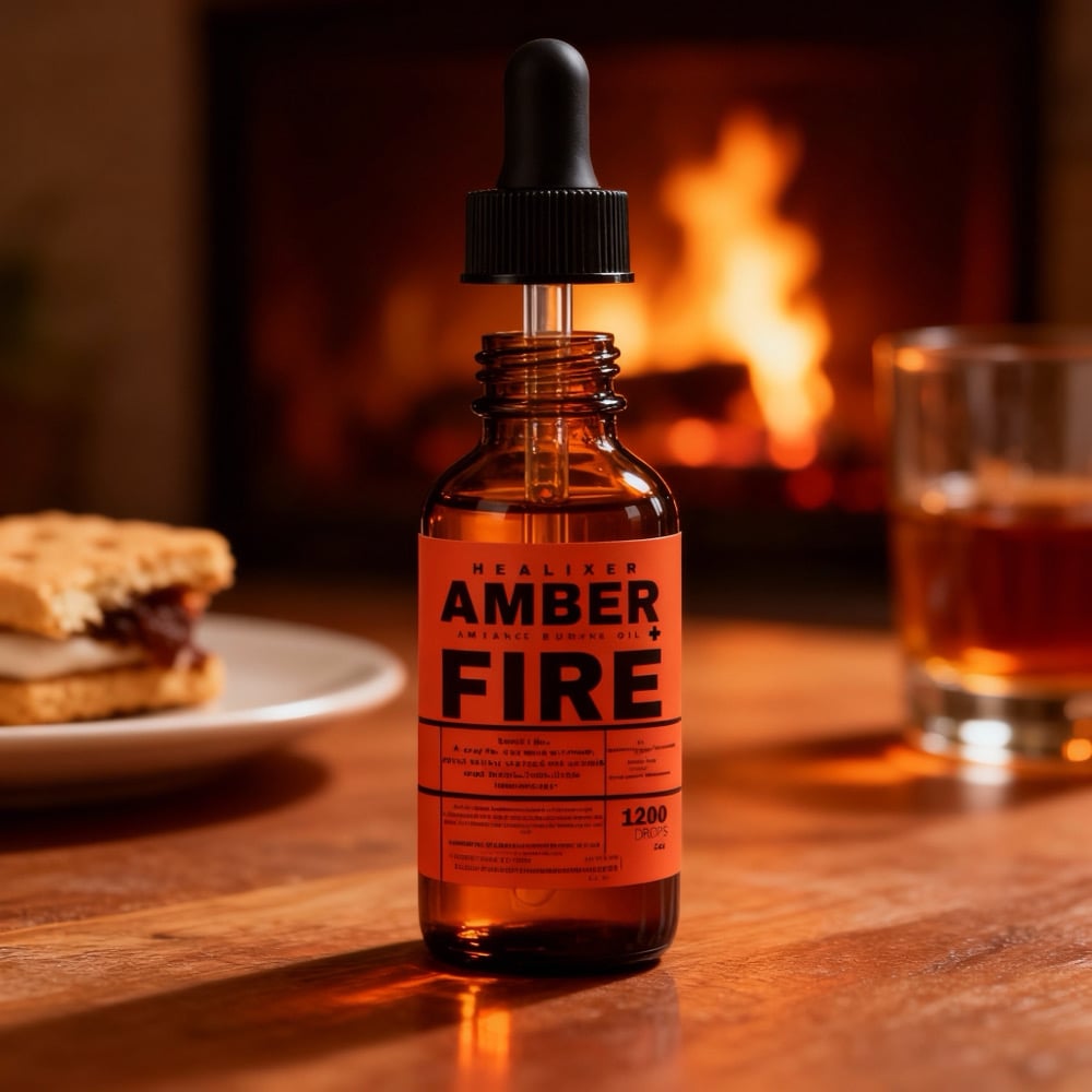 Image of AMBER + FIRE AMBIANCE BURNING OIL