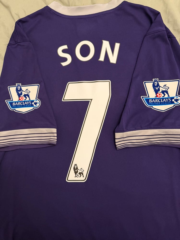 Image of PRE ORDER: Tottenham Hotspur “SON 7” 2015/16 Third Shirt + PL patches (XL)