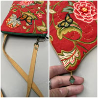 Image 4 of Garden Party Zippertop Pocket With Crossbody Strap