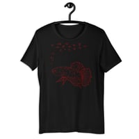 Image of Poly Betta Red&Blk Unisex t-shirt