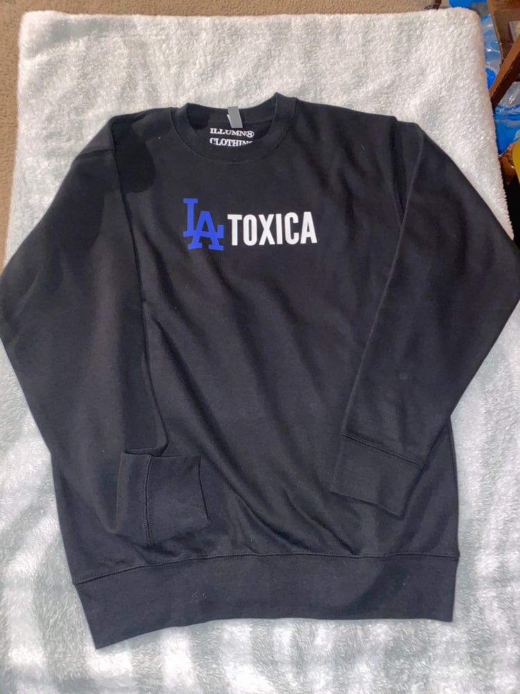 Image of La toxica blue la crewneck
