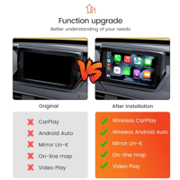 Image 2 of Wireless Carplay & Android Auto Audi A1 S1 Q2 Q3 2012-2018 Supports Original Screen & Reverse Camera