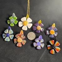 Image 3 of Bright White Flower Pendant 