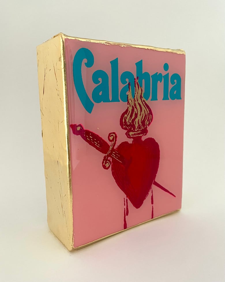 Image of Calabria Heart Coral Pink/Aqua