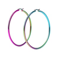 Image 2 of Large stainless steel Hoops