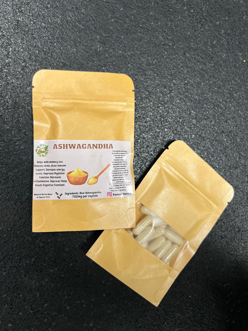 Image of Ashawagandha capsules