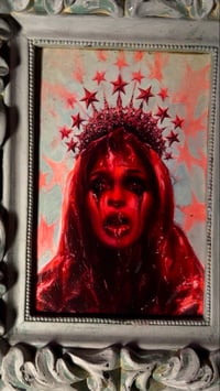 Image 6 of ‘VEIL OF SORROW’ [ Unique Mini Print - { 1/1 } ] - Hand Embellished Museum Archival Print