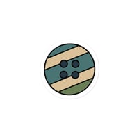 Image 4 of Die-cut sticker stripe button 