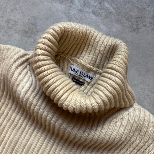 Image of AW 2018 Stone Island Wool Roll Neck Sweatshirt, size medium