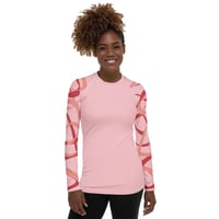 Image 2 of Women's Pink Rash Guard