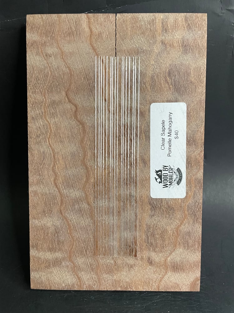 Image of Sapele Pomelle Mahogany Knife Scales SM-01