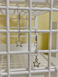 Image 3 of star chain earrings 