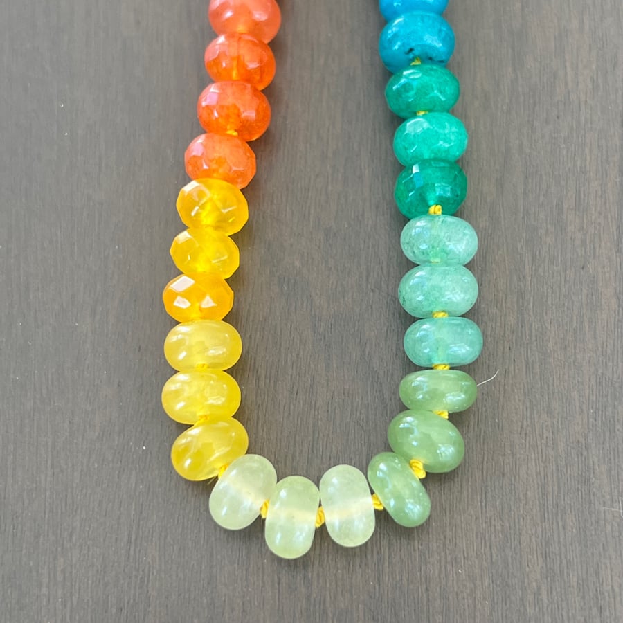 Image of Rainbow Jade Necklace 2