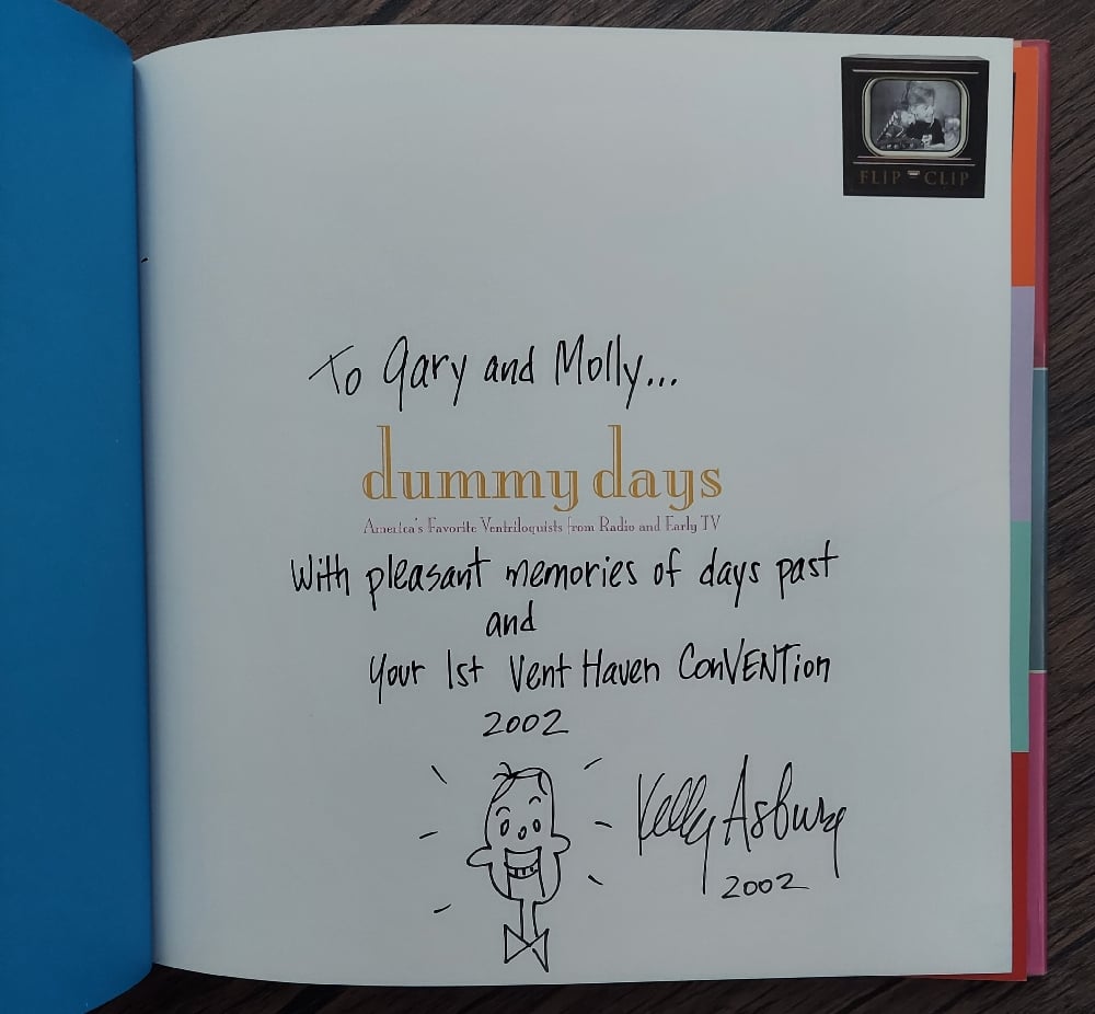 Dummy Days: America's Favorite Ventriloquists from Radio and Early TV, by Kelly Asbury - SIGNED