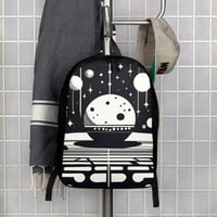 Abstract Black and White Backpack
