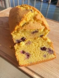 Blueberry Lime Cornbread Loaf